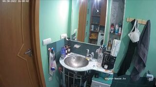 Woman pooping in Toilet 235