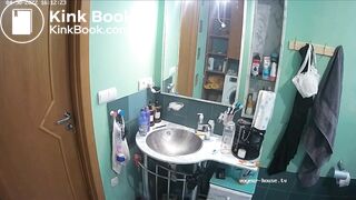 Woman pooping in Toilet 235
