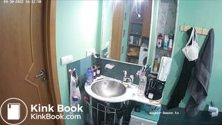 Woman pooping in Toilet 235