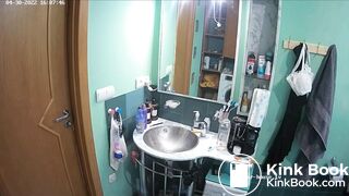 Woman pooping in Toilet 235