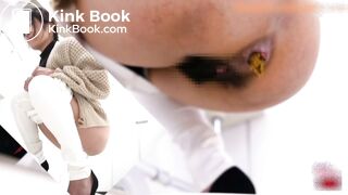 Asian spy camera while shitting in public bathroom (P1)