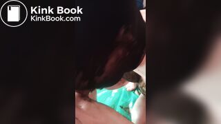 Sucking dirty cock and chewing shit