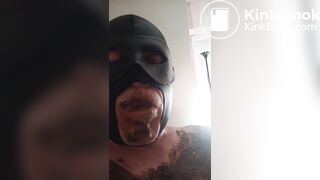 Sucking dirty cock and chewing shit