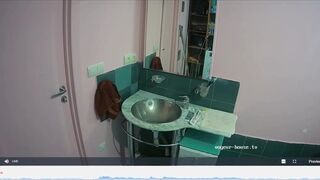 Woman pooping in Toilet 234