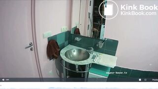 Woman pooping in Toilet 234