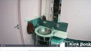 Woman pooping in Toilet 234