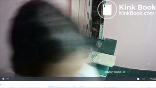 Woman pooping in Toilet 234