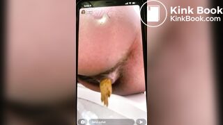 Toni Long Island Thot taking a quick shit