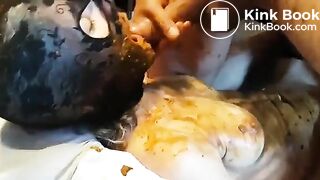 Amazing whore lick a shitty dick