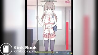 High school girl who put up with the train