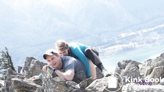 The3kins pegging on a mountain