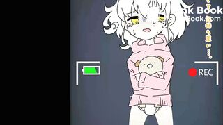 anime girl has diarrhea in diaper