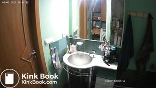 Woman pooping in Toilet 233