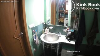 Woman pooping in Toilet 233