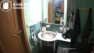 Woman pooping in Toilet 233