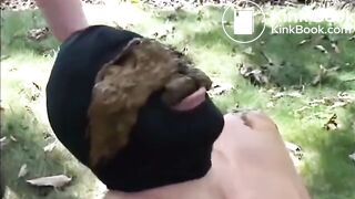 Goddess shits big load on slave