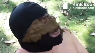 Goddess shits big load on slave