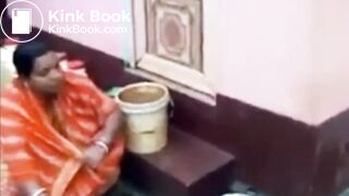 Pissed off Desi Bhabi Shitting