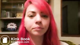 Girl shitting Toilet after Eating