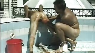 Scat Sex in a pool