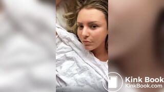 Gorgeous girl sharts in bed