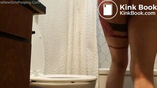 sexy girl pooping in toilet - video 16