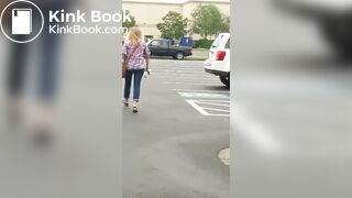Pooping blonde Walmart
