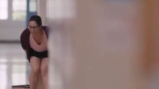 Teacher has diarrhea in trashcan