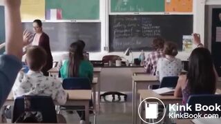 Teacher has diarrhea in trashcan