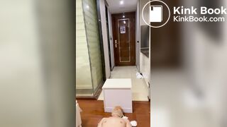 Lucky toilet slave eat Chinese slut shit 8