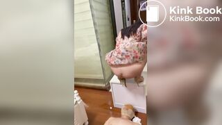 Lucky toilet slave eat Chinese slut shit 8