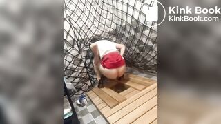 Lucky toilet slave eat Chinese slut shit 4