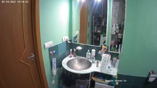 Woman pooping in Toilet 227