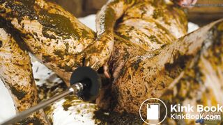 Catwoman Lyndra in cowshit