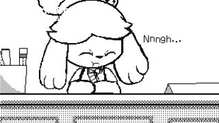 Animal Crossing diaper animation