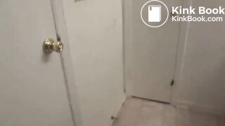 HOT lingerie blond MILF poops