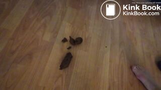 Shitting a big, hard turd in the morning after waking u