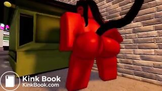 Demon girl Fart and poop