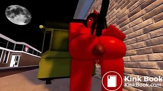 Demon girl Fart and poop