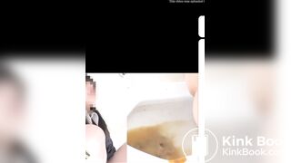 Poop of a suffering girl