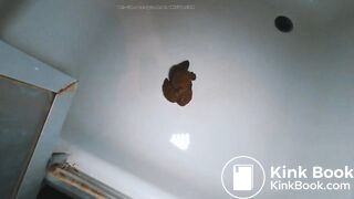 A long snake in the shower!