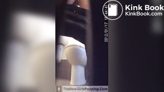 Girl Having a Difficult Poo - video 2