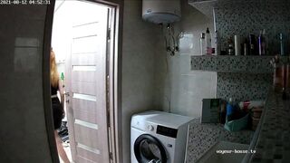 Woman pooping in Toilet 221