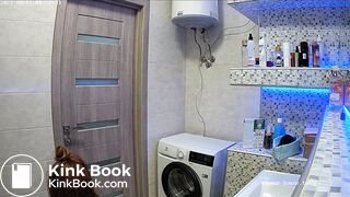 Woman pooping in Toilet 221