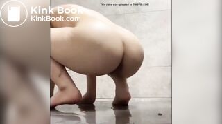 slut scat in bathroom