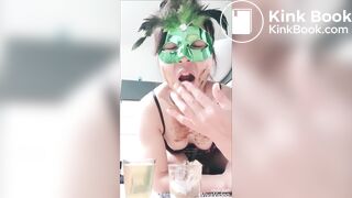 Asian GIRL eat SHIT and drink PISS