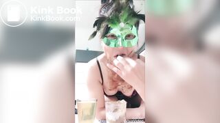 Asian GIRL eat SHIT and drink PISS