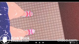 filming herself pooping toilet