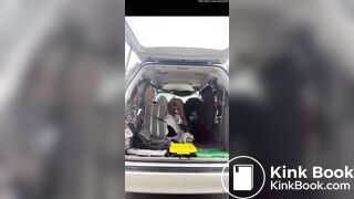 Girl casually pees and poops