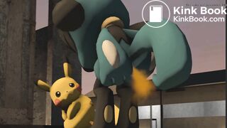 Riolu tries ot keep holding it